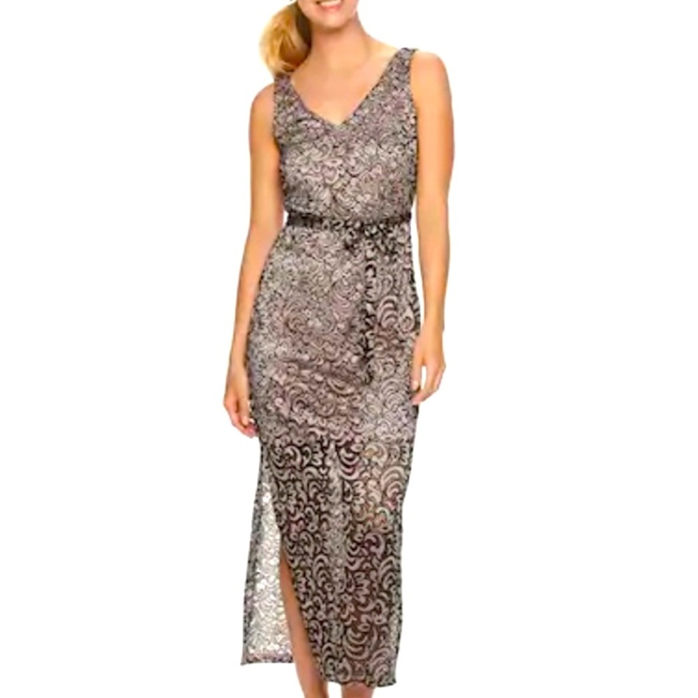 3 for 30$ Sharagano sleeveless lace maxi dress Nwt